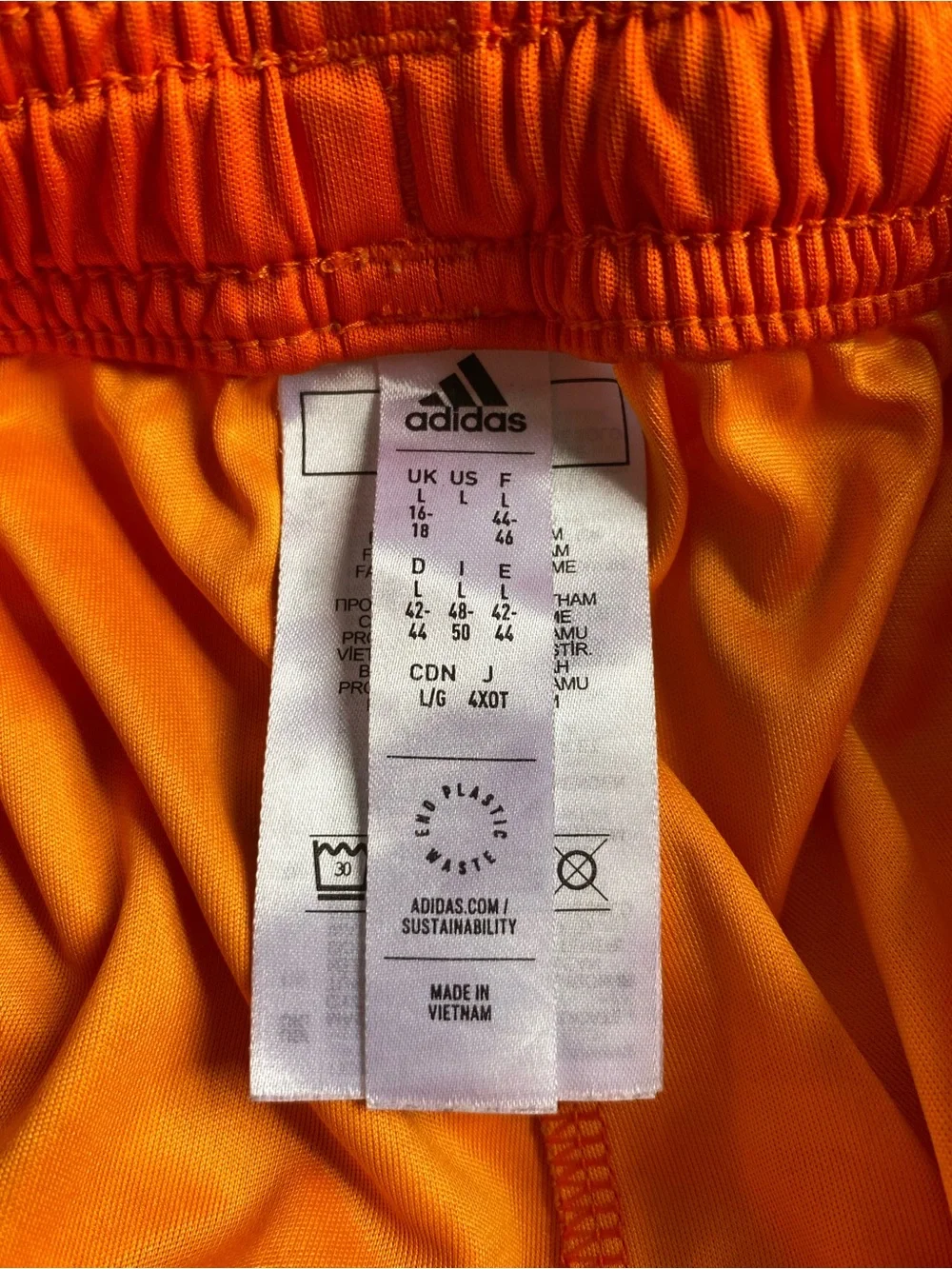 adidas Condivo 22 Goalkeeper, Bright Orange Athletic Shorts SZ L
